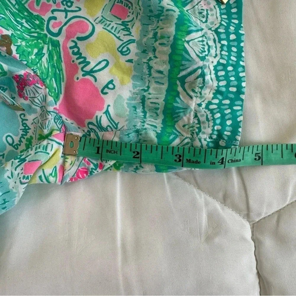 Lilly Pulitzer draw string Palm Beach Rayon Shorts - Picture 3 of 7